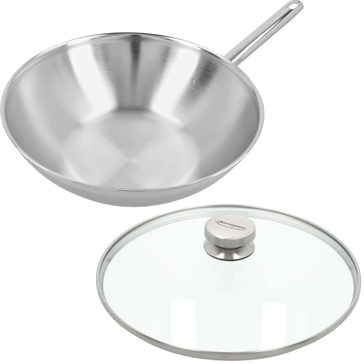 Demeyere Apollo wok met steel ø 30 cm rvs glans + gratis glasdeksel 30 cm Demeyere Apollo Wok Met Steel ø 30 Cm Rvs Glans + Gratis Glasdeksel 30 Cm -Winkel Voor Keukenbenodigdheden 5412191000571 52930 np
