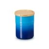Le Creuset Voorraadpot Met Houten Deksel ø 10 X 12 Cm Aardewerk Azure -Winkel Voor Keukenbenodigdheden 60825542200099
