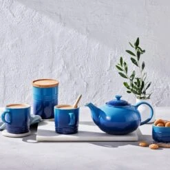 Le Creuset Voorraadpot Met Houten Deksel ø 10 X 12 Cm Aardewerk Azure -Winkel Voor Keukenbenodigdheden 60825542200099 alt5
