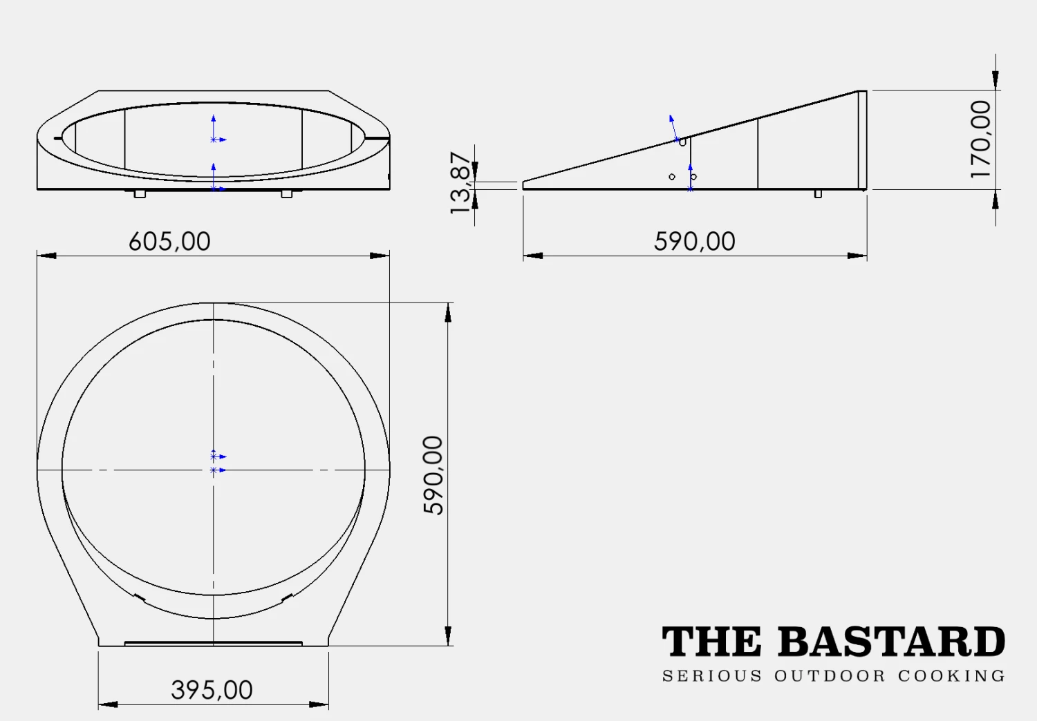 The Bastard pizza-rotisserie voor Large The Bastard Pizza-rotisserie Voor Large -Winkel Voor Keukenbenodigdheden afmetingen rotisserie
