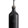 Emile Henry Olie- Of Azijnfles Keramiek 450 Ml Fusain -Winkel Voor Keukenbenodigdheden emile henry olie azijnfles 045 ltr fusain zwart