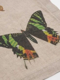 Oldenhof Flying Butterflies Servet 45 X 45 Cm Linnen 6 Stuks -Winkel Voor Keukenbenodigdheden linoroom napkins butterflies vertical lr 12