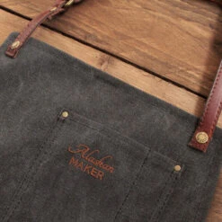 Alaskan Maker N°325 Schort Met Nek- En Middelband Katoen Black 6 Alaskan Maker N°325 Schort Met Nek- En Middelband Katoen Black -Winkel Voor Keukenbenodigdheden tablier vintage 325 3